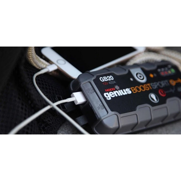 NOCO GB20 Boost Sport Φορητός Εκκινητής Μπαταρίας 12V 500A με Φακό, Power Bank / USB