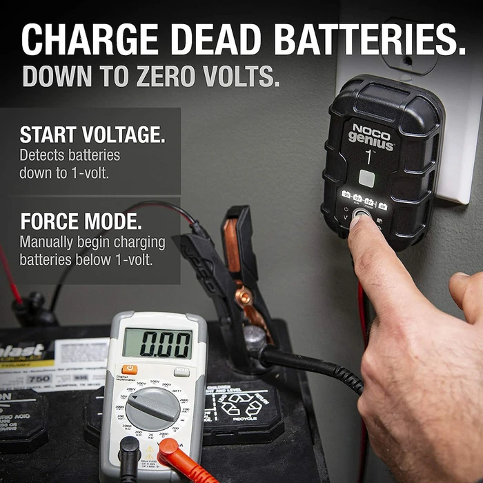 NOCO Genius1 1A Battery Charger & Maintainer 6/12V (GENIUS1EU)