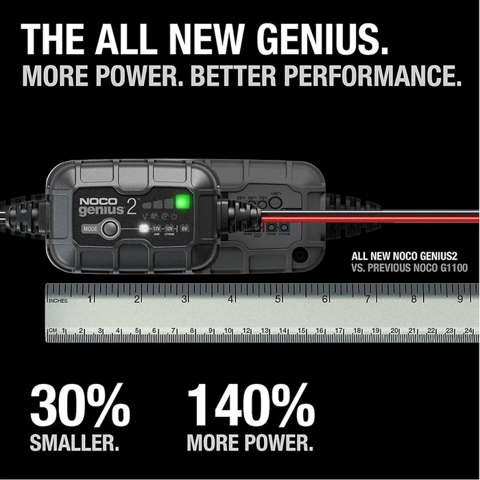 NOCO Genius2EU 2A Battery Charger & Maintainer 6/12V