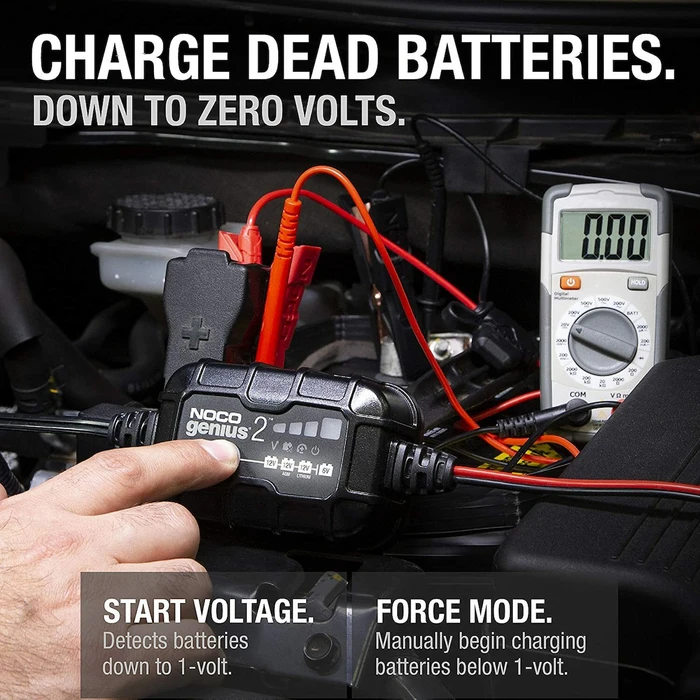 NOCO Genius2EU 2A Battery Charger & Maintainer 6/12V