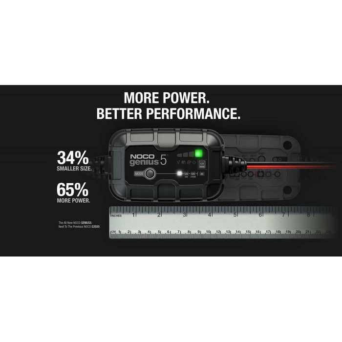 NOCO GENIUS5EU 5A Battery Charger & Maintainer 6/12V