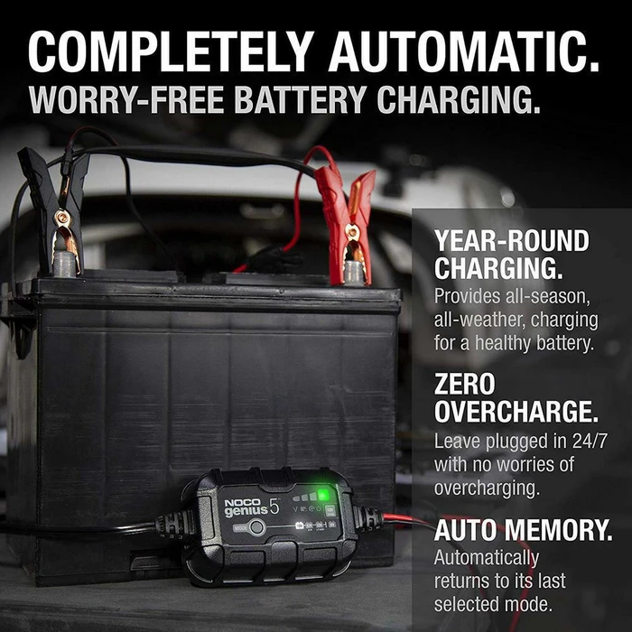 NOCO GENIUS5EU 5A Battery Charger & Maintainer 6/12V