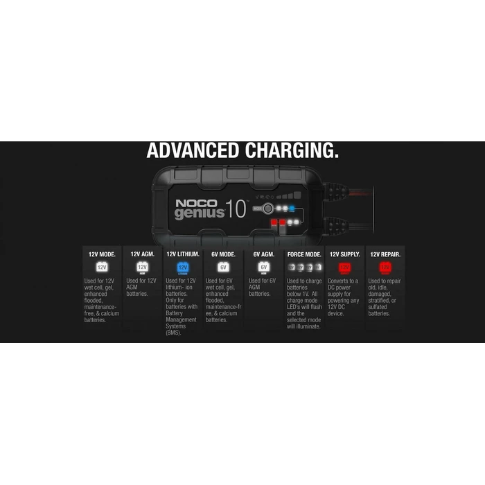 NOCO GENIUS10EU 10A 6V/12V Battery Charger & Maintainer