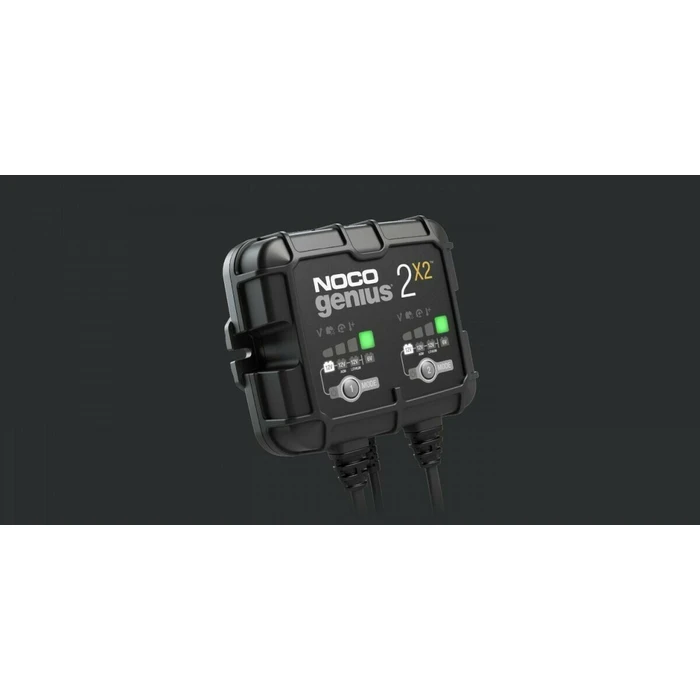 NOCO Genius 2x2 4A 2-Bank Battery Charger & Maintainer (6V/12V)