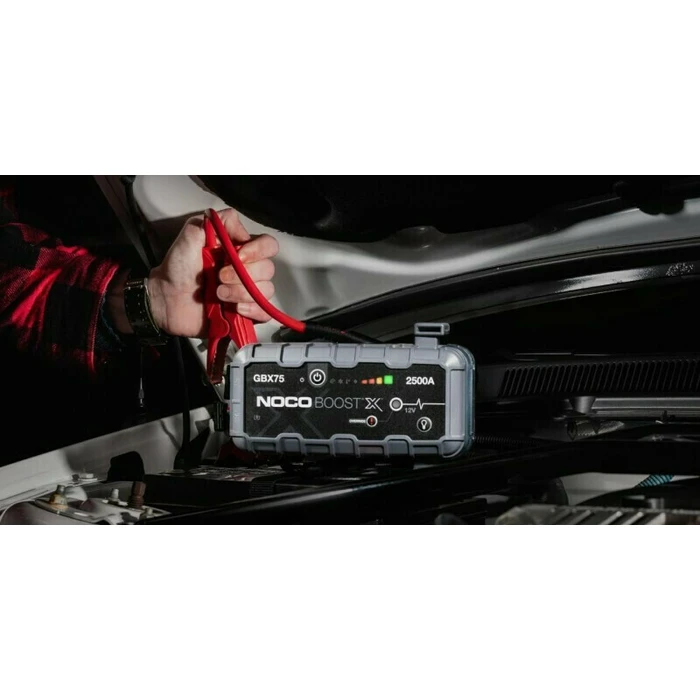 NOCO GBX75 Boost X 12V 2500A Portable Jump Starter with Power Bank, 60W USB‑C PD and 400‑lumen LED Flashlight