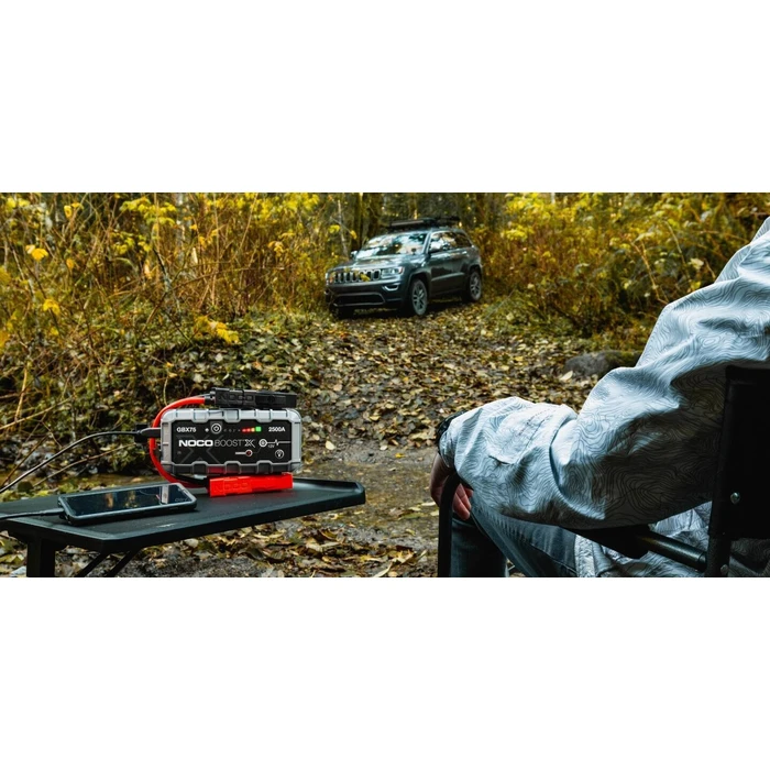 NOCO GBX75 Boost X 12V 2500A Portable Jump Starter with Power Bank, 60W USB‑C PD and 400‑lumen LED Flashlight