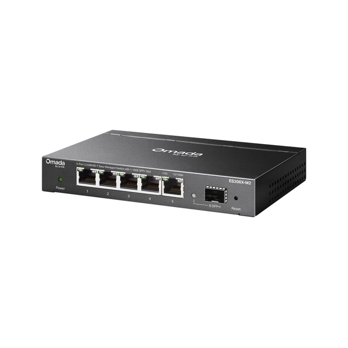 TP-Link Omada 5-Port 2.5GBASE-T Easy Managed Switch with 1 10GE SFP+ Slot (ES206X-M2) (TPES206X-M2)