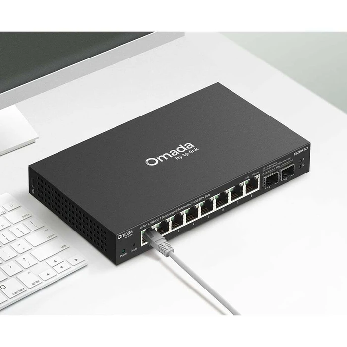 TP-Link Omada 8-Port 2.5G BASE-T Easy Managed Switch with 2 10GE SFP+ Slots (ES210X-M2) (TPES210X-M2)