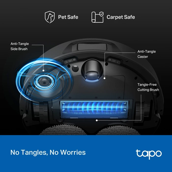 TP-LINK Robot Vacuum & Mop + Advanced Self-Cleaning Docking Station (TAPO RV50 PRO OMNI) (TPTAPORV50PROOMNI)