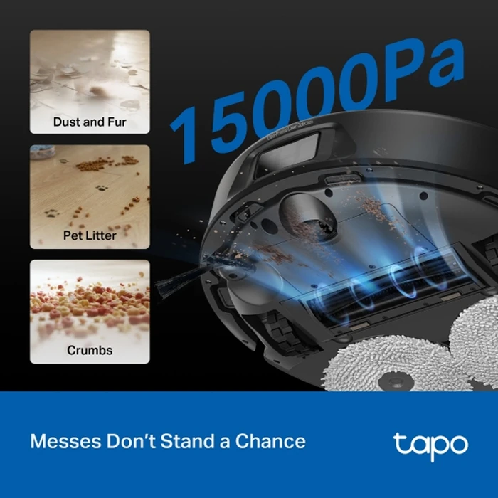 TP-LINK Robot Vacuum & Mop + Advanced Self-Cleaning Docking Station (TAPO RV50 PRO OMNI) (TPTAPORV50PROOMNI)