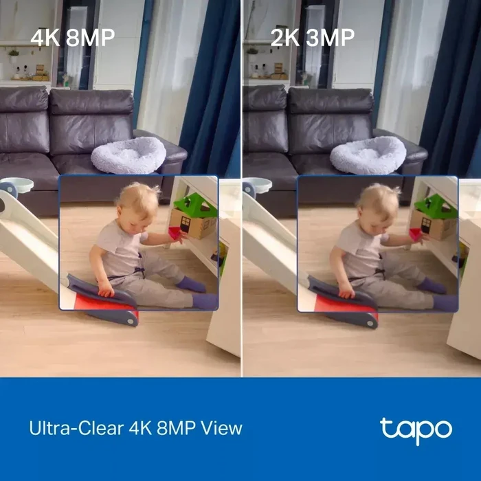 TP-Link 4K 8MP Pan/Tilt AI Home Security Wi-Fi Camera (TAPO C250) (TPC250)