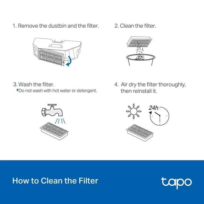 TP-Link Tapo Robot Vacuum Replacement Kit for RV50 series (TAPO RVA520) (TPTAPO-RVA520)