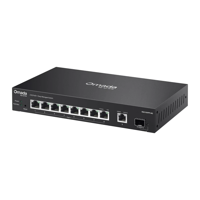 TP-Link Omada 8-Port 2.5G + 2-Port 10G Easy Managed Switch with 8-Port PoE++ (ES210XPP-M2) (TPES210XPP-M2)