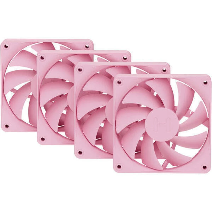 HYTE FA12 Case Fan 120mm Σετ 4τεμ Strawberry Milk (Ροζ) - Χωρίς LED