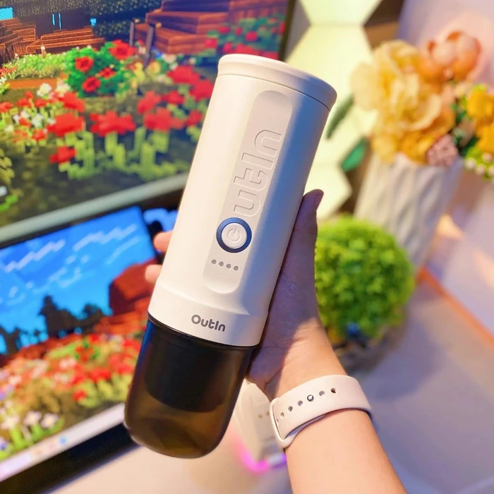 Καφετιέρα Espresso Φορητή OutIn Nano Pearl White