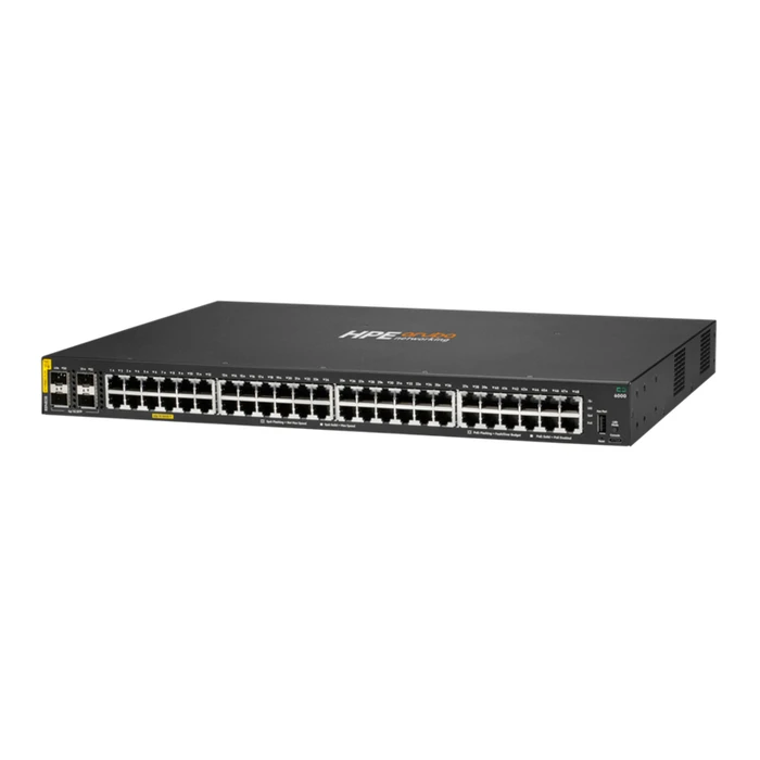 HPE Aruba Networking CX 6000 48p 10M/100M/1G Class4 PoE 4x SFP 1G 370W Switch (EU) - R8N85B#ABB