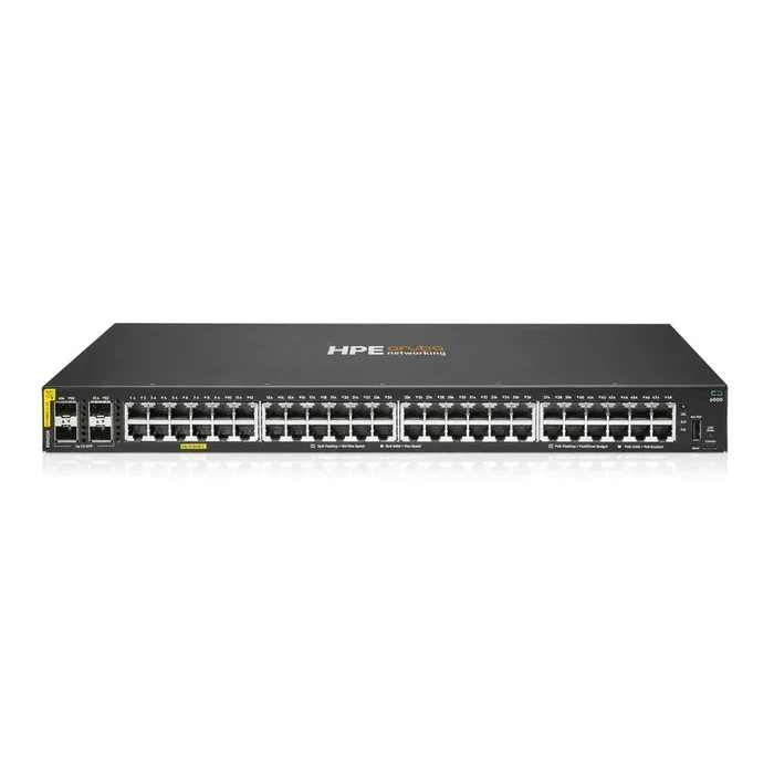 HPE Aruba Networking CX 6000 48p 10M/100M/1G Class4 PoE 4x SFP 1G 370W Switch (EU) - R8N85B#ABB