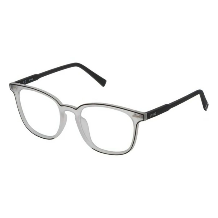 Sting VST088 6Q9M men's eyeglass frame 51/19/140 transparent square acetate