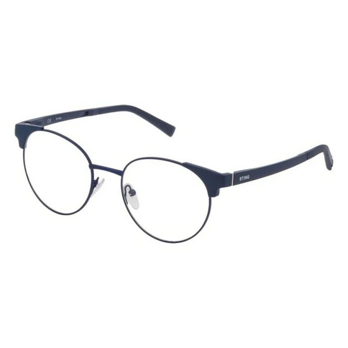 Unisex Σκελετός Γυαλιών Sting VST233 52/18/140 - Στρογγυλό Μεταλλικό Μπλε