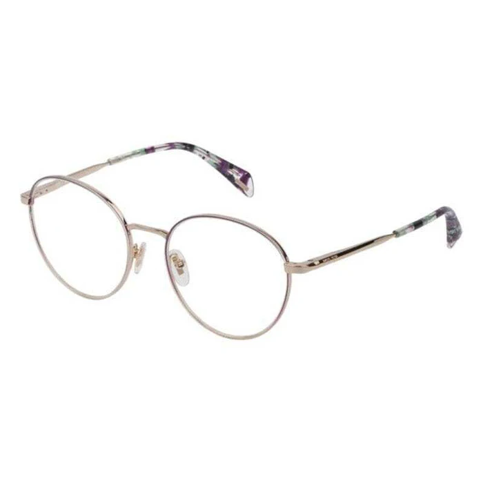 Police VPL838 0SNA Women's Metal Round Optical Frame 53/18/140 Purple