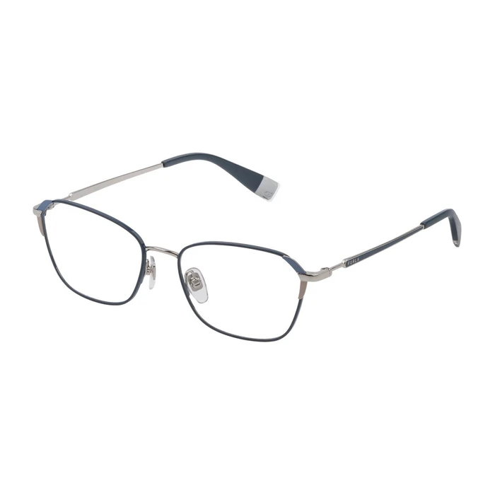 FURLA Women's Metal Frame Glasses Black VFU399 0E70