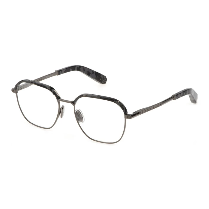 Philipp Plein Men's Metal Eyeglass Frame Grey 52/17/145 (Model VPP017M520568)