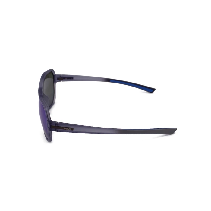 FILA Men's Sunglasses SFI301-607F6P Navy Blue Acetate Frame with Blue Mirror Polarized Lenses (60/14/140)