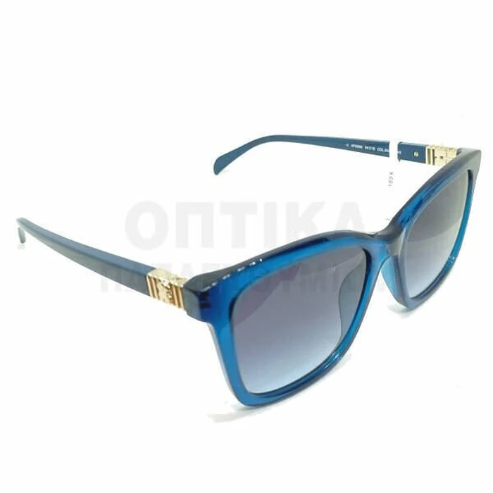 TOUS Women's Sunglasses Blue Acetate Frame with Grey Degraded Lenses STOB88-540W47