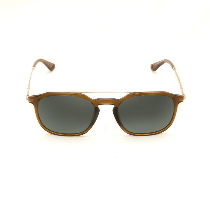 Police Unisex Sunglasses SPLL76-53D67P — Brown Frame / Green Gradient Polarized Lenses 53/19/145