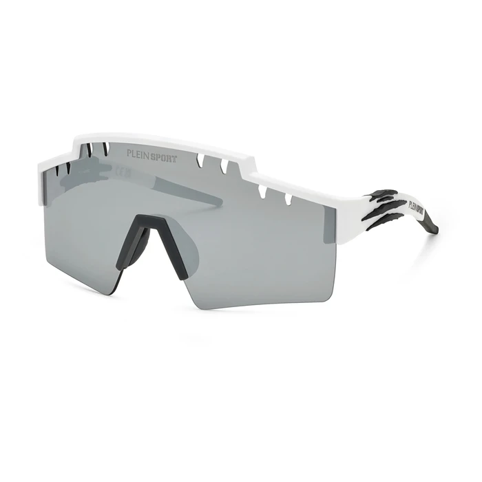 Philipp Plein Men's Sunglasses White Frame Grey Lens SSP001-9905WW