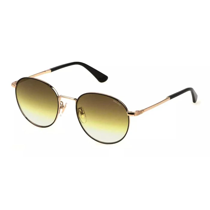 Police Unisex Sunglasses PLD94 301G Gold Metal Frame Yellow Gradient Lens 53/19/140