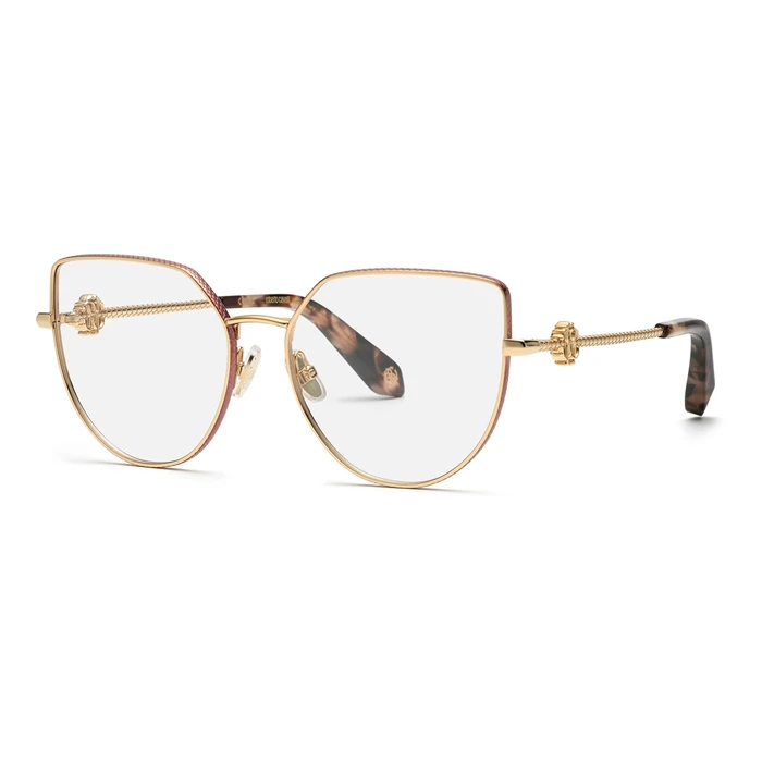 Roberto Cavalli Women's Eyeglasses Frame VRC048-560323 56/16/145 Pink Metal
