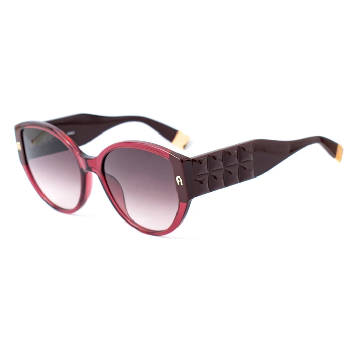 Furla Women's Sunglasses with Brown Acetate Frame and Brown Lenses SFU784-570AFD