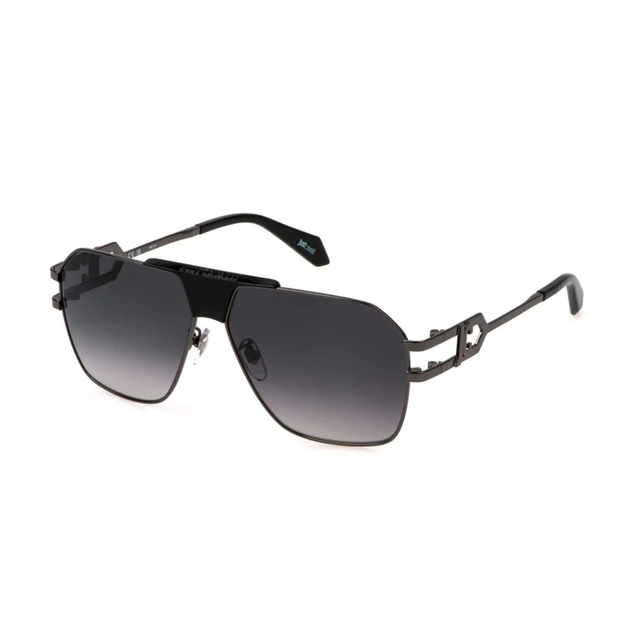 Just Cavalli Unisex Γυαλιά Ηλίου με Γκρι Μεταλλικό Σκελετό και Μαύρο Ντεγκραντέ Φακό SJC094-610568