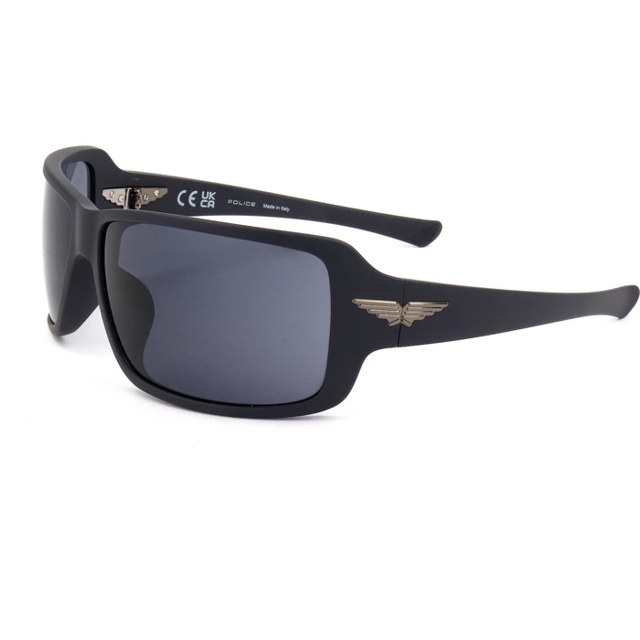 Police Unisex Sunglasses SPLN37M650I41 (65/14/115) Black Frame, Grey Lenses