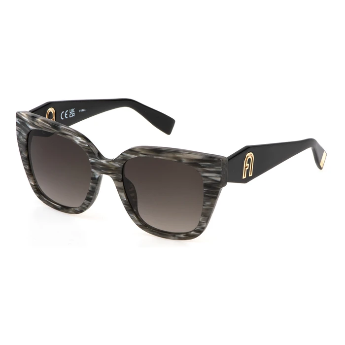 Γυναικεία/Unisex Γυαλιά Ηλίου Furla SFU812 06BZ Γκρι Κοκκάλινο Σκελετό 53/20/140