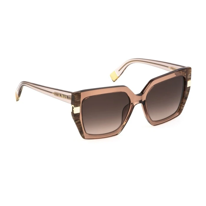 Furla Women's Sunglasses Brown Acetate Frame Brown Degraded Lens FU8180 805
