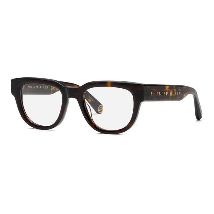 Philipp Plein Men's Acetate Eyeglasses Frame Brown VPP146M510722