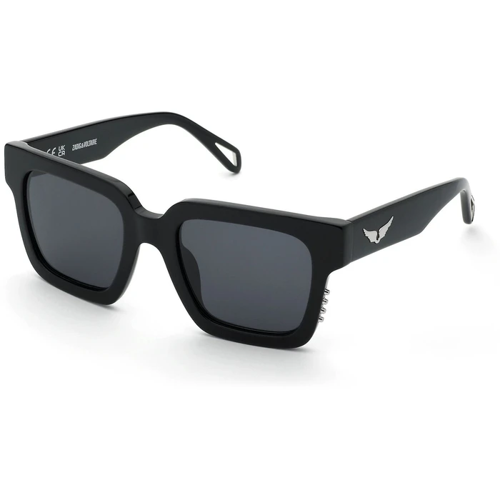 Zadig & Voltaire Γυναικεία Γυαλιά Ηλίου SZV419V 700Y (Μαύρο κοκκάλινο σκελετό, Μαύρος φακός) 55/16/140