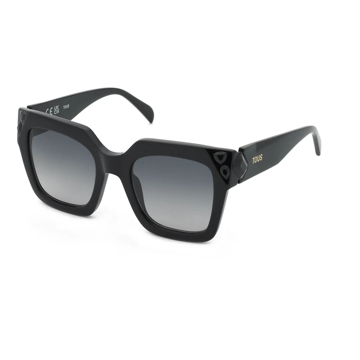 TOUS Women's Sunglasses Black Acetate Frame STOC83V 0700