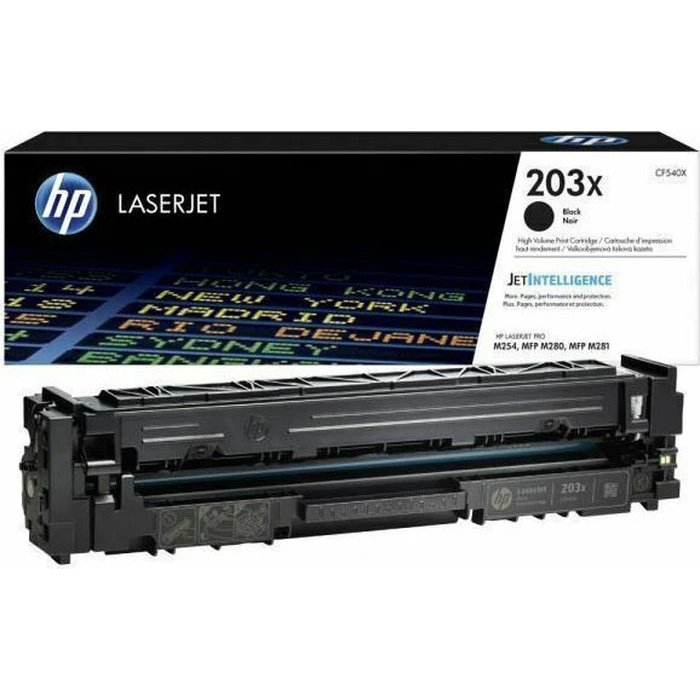 HP 203X (CF540X) Black Toner Cartridge - High Yield (~3200 pages) for HP Color LaserJet Pro M254/M280/M281