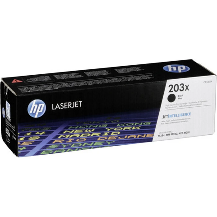 HP 203X (CF540X) Black Toner Cartridge - High Yield (~3200 pages) for HP Color LaserJet Pro M254/M280/M281