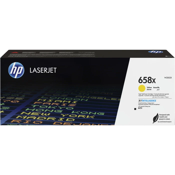 HP 658X Yellow LaserJet Toner Cartridge HC (28k) (W2002X) (HPW2002X)