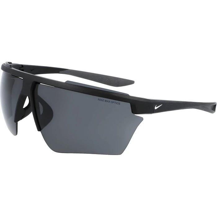 NIKE Ανδρικά Γυαλιά Ηλίου Windshield Pro DC3391-010, Μαύρος Σκελετός, Γκρι/Μαύρος Φακός, μέγεθος 80/9/130