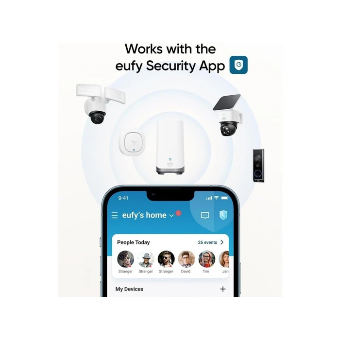 Eufy Security Sirene - Ασύρματη σειρήνα συναγερμού 105 dB (T89703D1)