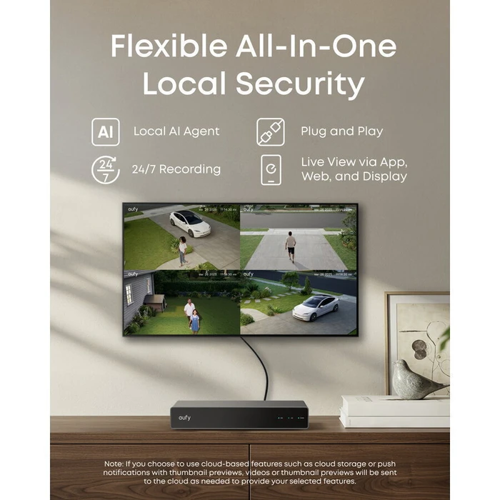 eufy NVR Security System S4 Max (E8E00322) - 16MP Triple‑Lens Bullet + 8‑Channel NVR