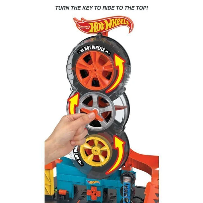 Mattel Hot Wheels Παιχνίδι Σετ Πίστας Super Twist Tire Shop