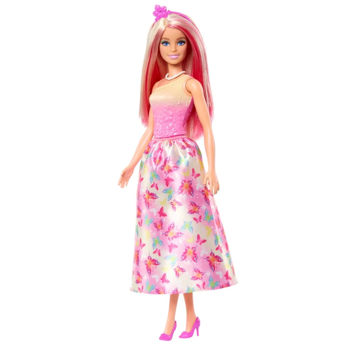 Mattel Barbie Κούκλα Blonde Pink Hair HRR08