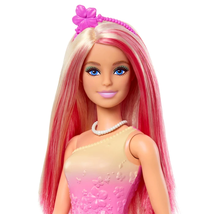 Mattel Barbie Κούκλα Blonde Pink Hair HRR08