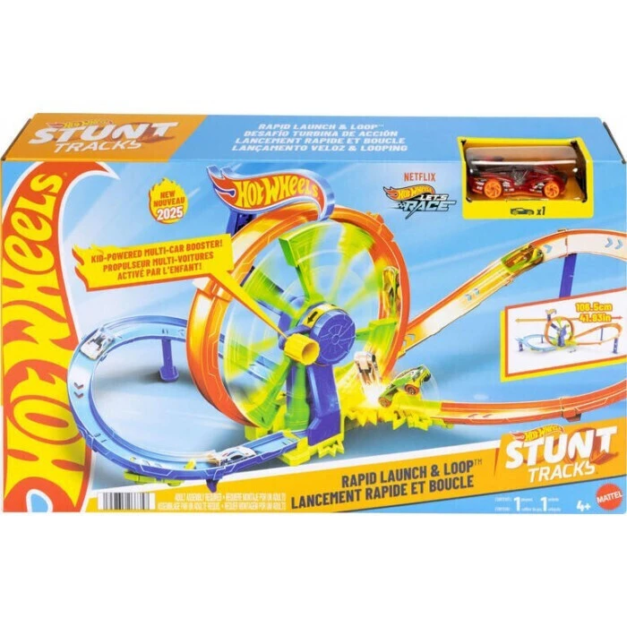Mattel Hot Wheels Rapid Launch Loop Playset